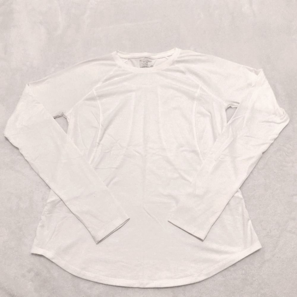 Tek Gear Long Sleeve Top Size Small White